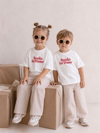 Unisex yazlık çizgili takım SNACKS