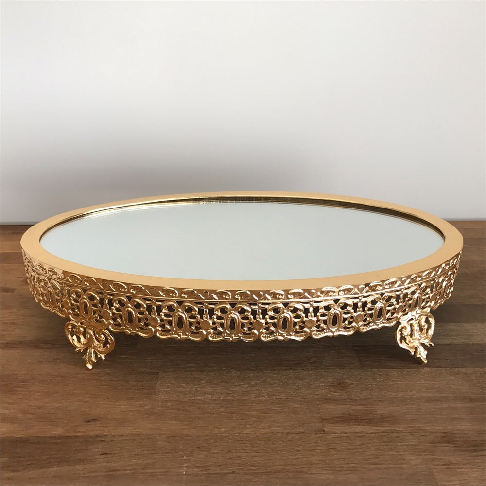Gold Oval Jardinyer