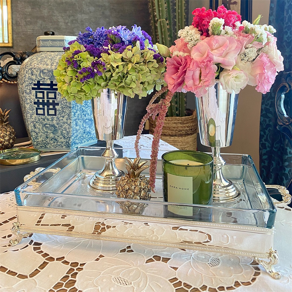 BUCONCEPTDikdörtgen Düz Kenar Camlı Servis