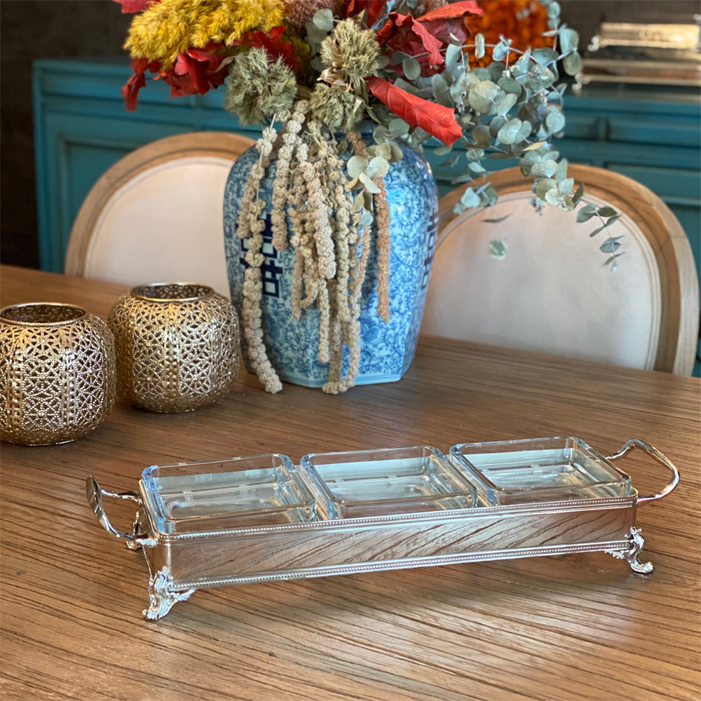 BUCONCEPTDikdörtgen kare hazneli çerrzlik mezelik servis