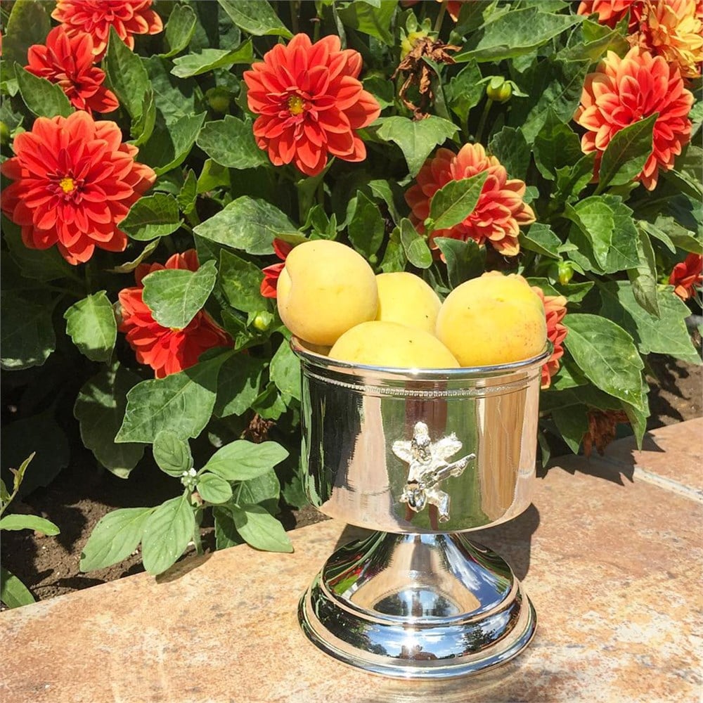 Melekli Ayaklı Mumluk Vazo Çerezlik Lokumluk