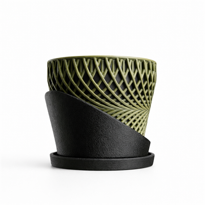Adrift Planter – Parametrik Tasarım Dekoratif Saksı (100 mm)