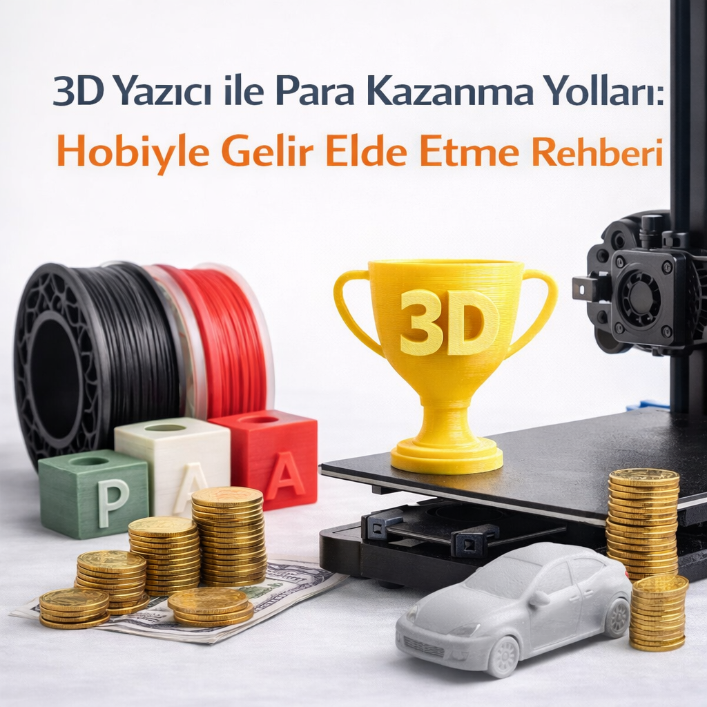 3D Yazıcı ile Para Kazanma Yolları: Hobiyle Gelir Elde Etme Rehberi