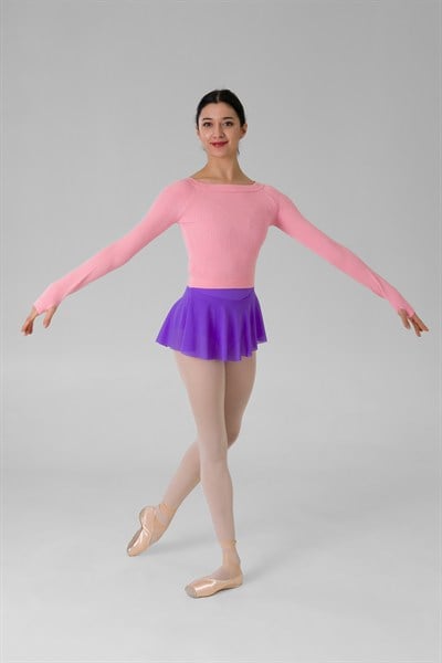 Gymo Dancewear Warm Up Üst Woolie Pembe