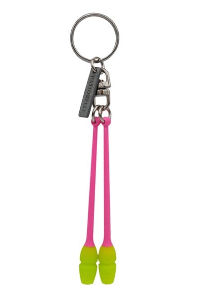 Pastorelli Mashina Clubs Keychain Fluorescent Pink x Lime Green
