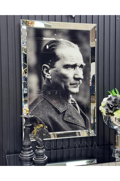 ATATÜRK AYNALI CAM TABLO