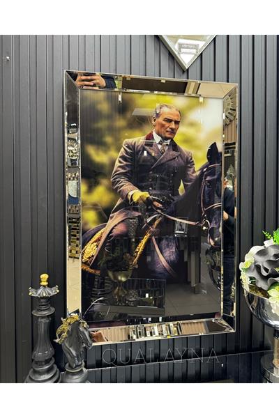 ATATÜRK AYNALI CAM TABLO