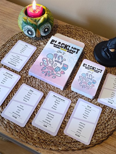 Blacklist Yasaklı Kelime Oyunu Gen Z – Kese Hediyeli 50 Kart | Eğlenceli Grup & Parti Oyunu