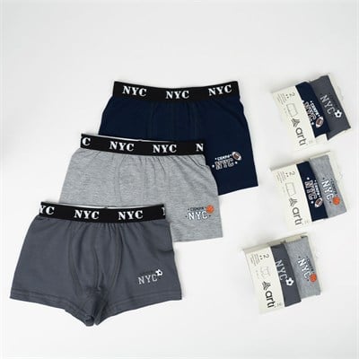 Toptan Vova 2'li Baskılı  Erkek Boxer Set