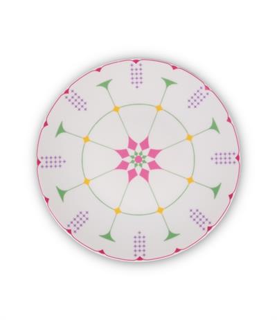 Pink Dahlia Porselen Yemek Tabağı