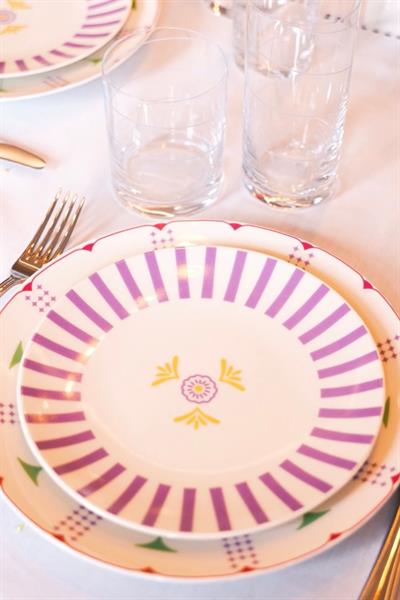 Pink Etoile Pasta Tabağı