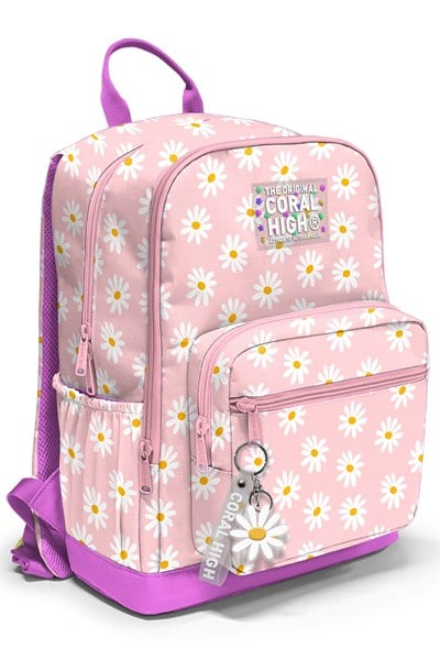 Coral High Papatya Desenli Okul Sırt Çantası 33224