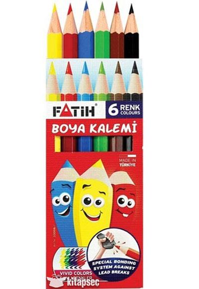 Fatih Kuruboya Kalemi 6 Renk Yarım Boy