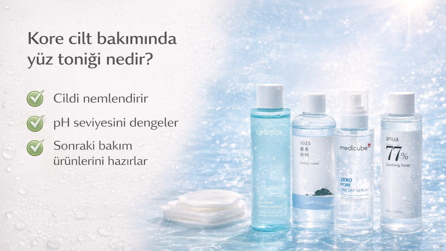 Kore cilt bakımında yüz toniği nedir?