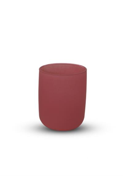 İconik Mum Bardak Mat Pembe