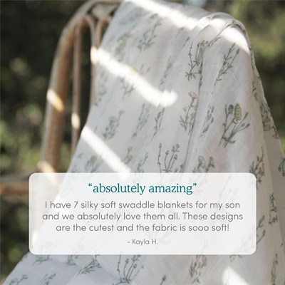 Aden & Anais - French Floral İpek Yumuşak 3lü Müslin Set