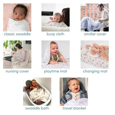 Aden & Anais - Sailing Seas 2li Organik Pamuklu Müslin Set