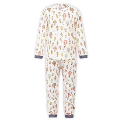 Atelier Choux - Hot Air Balloons Pijama Set Mavi