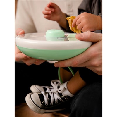 Göbe Kids - Büyük Boy Snack Spinner Yemek Kabı Yeşil