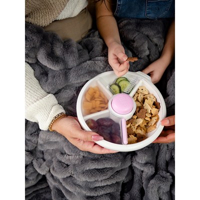 Göbe Kids - Büyük Boy Snack Spinner Yemek Kabı Mor