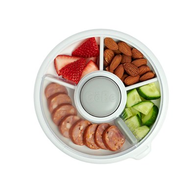 GöBe Kids - Snack Spinner Yemek Kabı Gri