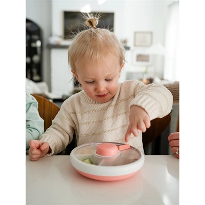 GöBe Kids - Snack Spinner Yemek Kabı Pembe