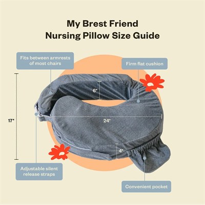 My Brest Friend - Deluxe Emzirme Yastığı - Koyu Gri