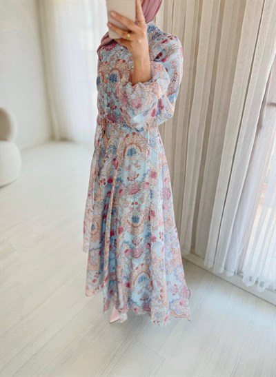 Aura Chiffon Elbise