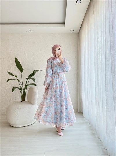 Aura Chiffon Elbise
