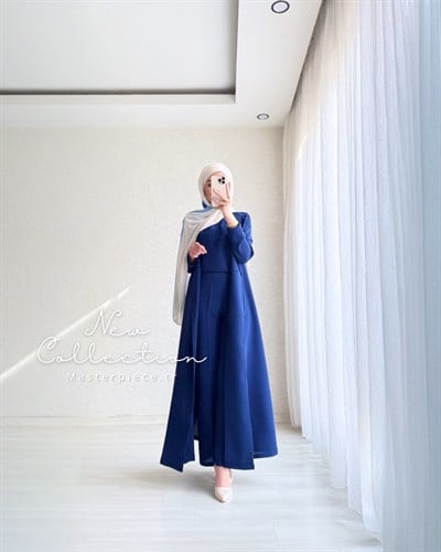 Rima Üçlü Takım (Pantolon Bluz Pelerin)