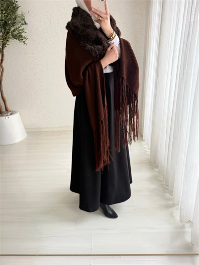 Velvet Touch Kürk Yakalı Triko