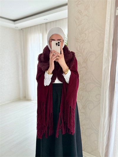 Velvet Touch Kürk Yakalı Triko