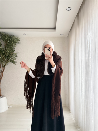 Velvet Touch Kürk Yakalı Triko