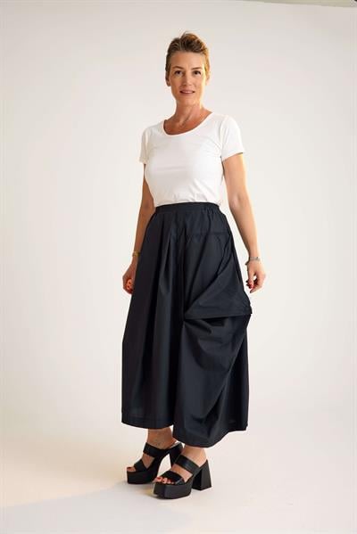 Black Cotton Skirt