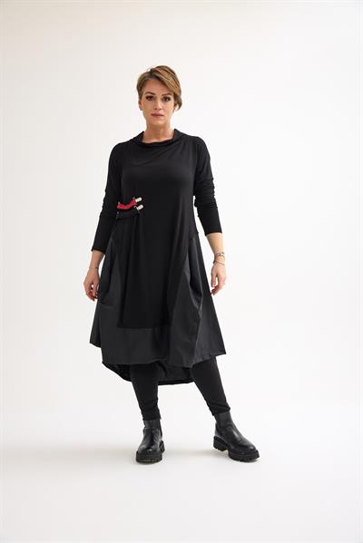 Black Oversize Viscose Dress