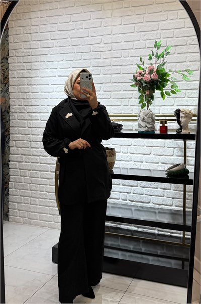 Kot Pantolonlu Sade Şık Takım 