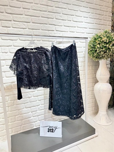 My312 Dantelli Etekli Takım 