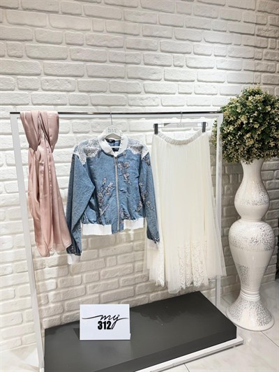 My312 Denim Etekli Takım