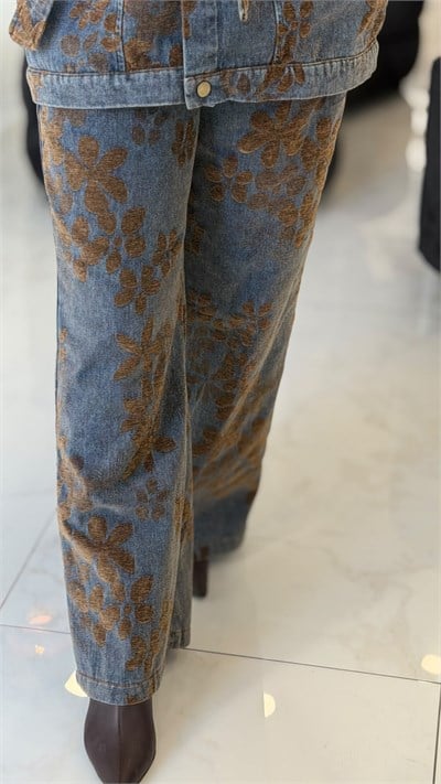 My312 Desenli Denim Kot Pantolon 