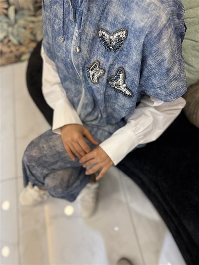 My312 Fermuarlı Yelekli Takım