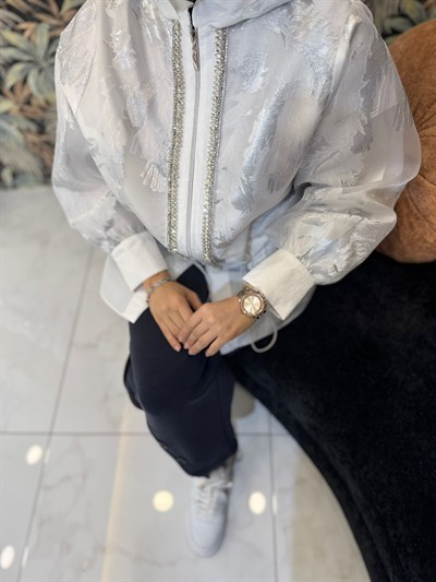 My312 Jakar Önü Taşlı Ceket 