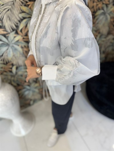 My312 Jakar Önü Taşlı Ceket 