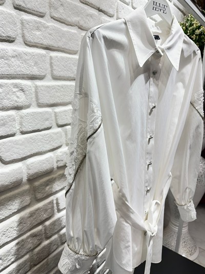 My312 Kolları Dantelli Tunik 