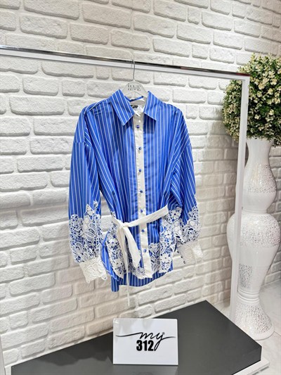 My312 Nakışlı Dantelli Tunik