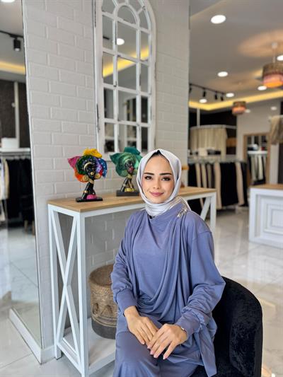 My312 Omuz Aksesuarlı Örme Takım