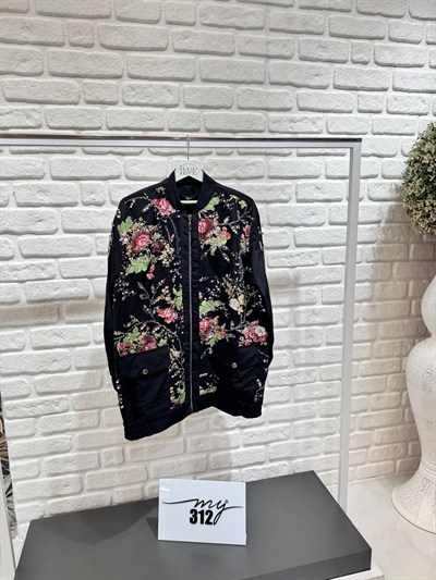 My312 Önü Payetli Bomber Ceket 