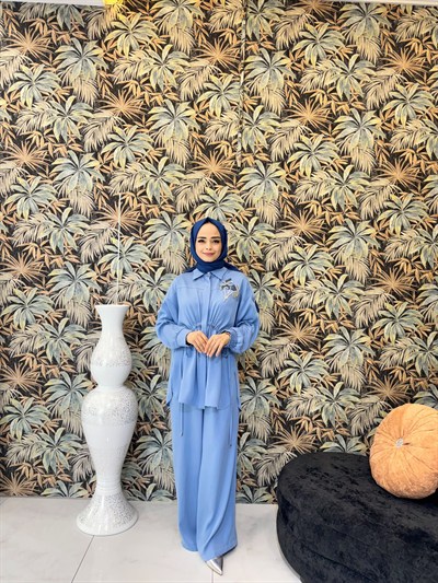 My312 Önü Taşlı Apoletli Takım