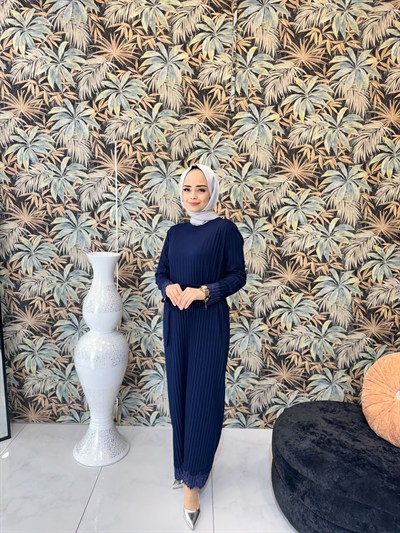 My312 Piliseli Dantelli Elbise 