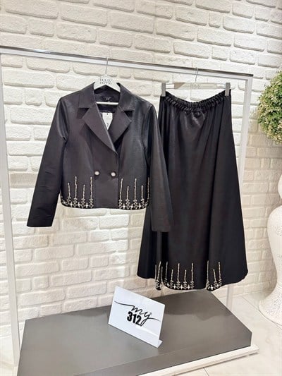 My312 Taşlı Abiye Takım