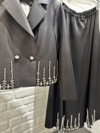 My312 Taşlı Abiye Takım